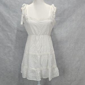 Jessica Simpson White Eyelet Mini Dress